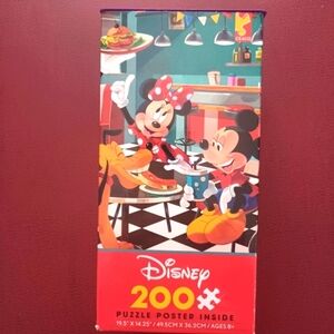 Disney Mickey & Minnie Friends Jigsaw Puzzle CEACO Pluto Goofy Donald 200 Pieces